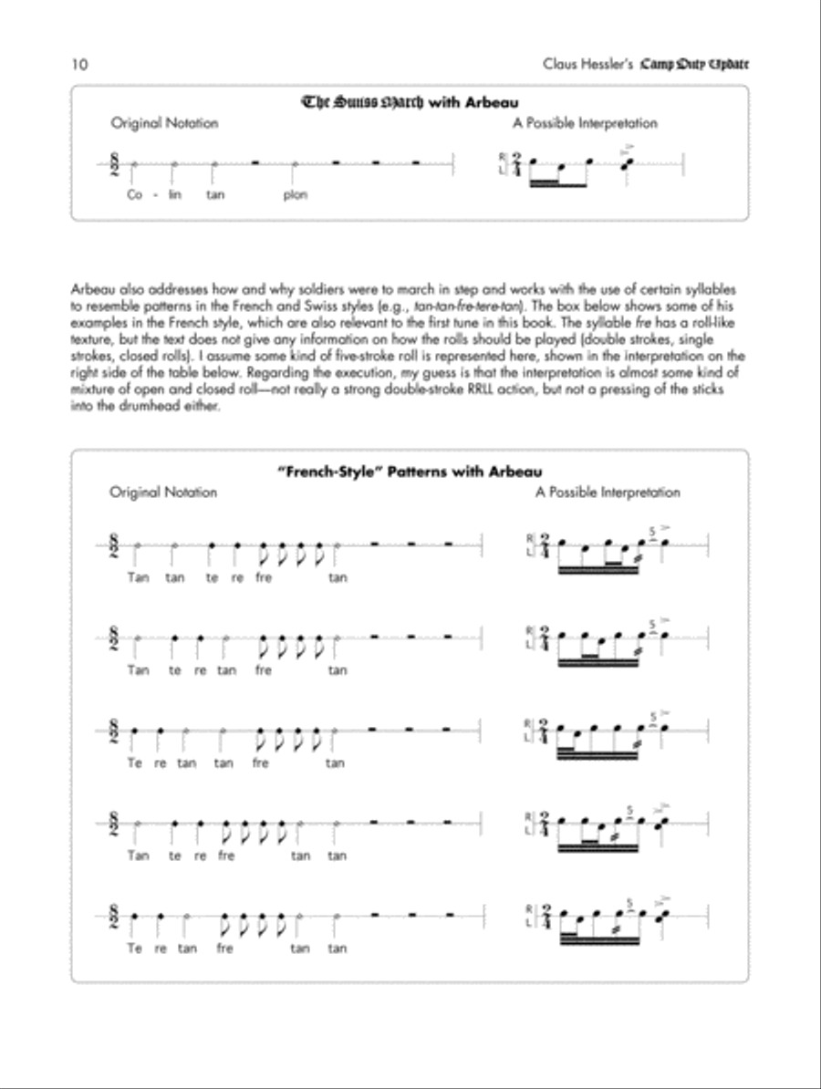 Claus Hessler's Camp Duty Update Percussion scores gallery preview page 6