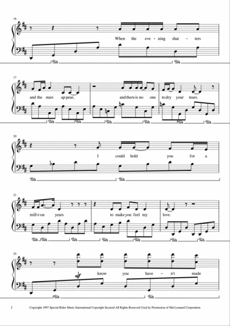 To Make You Feel My Love To Make You Feel My Love Voice scores gallery preview page 2