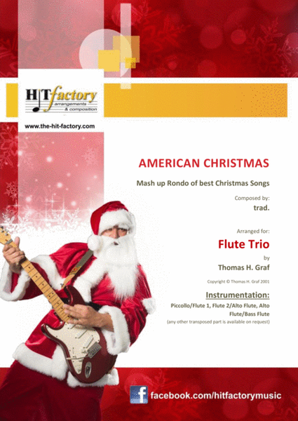 American Christmas - Mash up Rondo of best Christmas Songs - Flute Trio