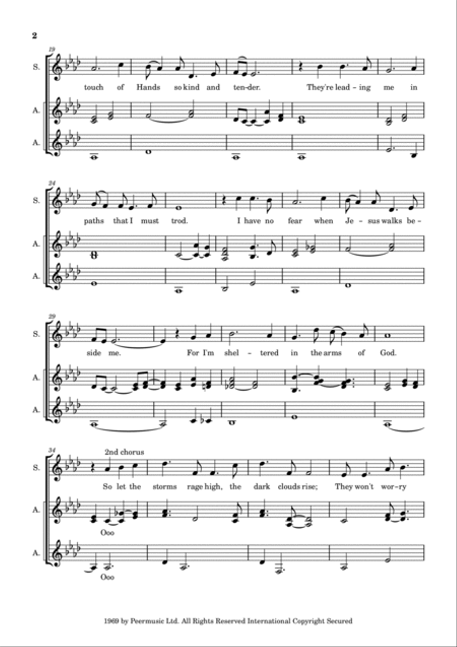 Sheltered In The Arms Of God A Cappella scores gallery preview page 2