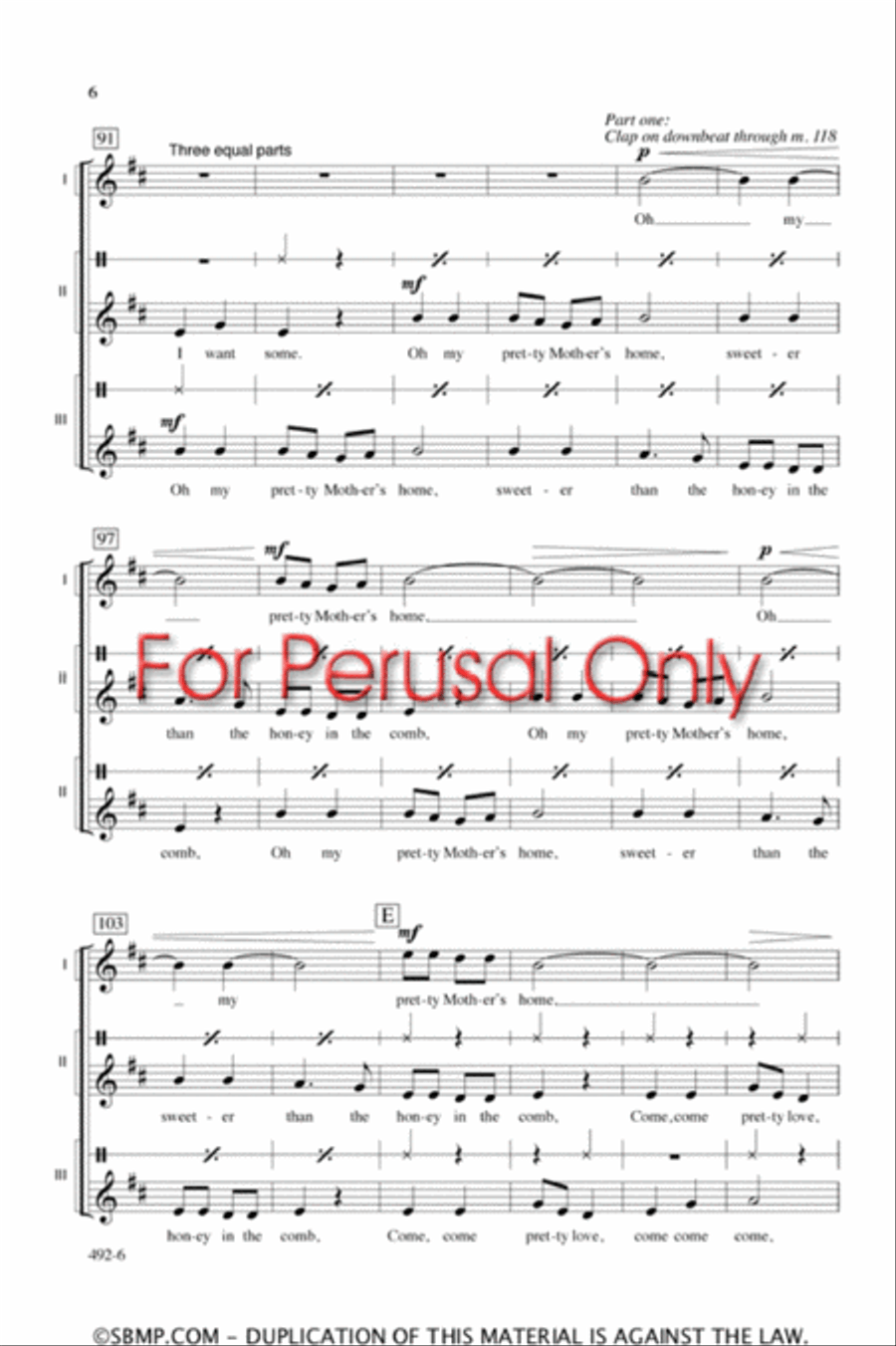 Come, Pretty Love - SSA Octavo SSA scores gallery preview page 5