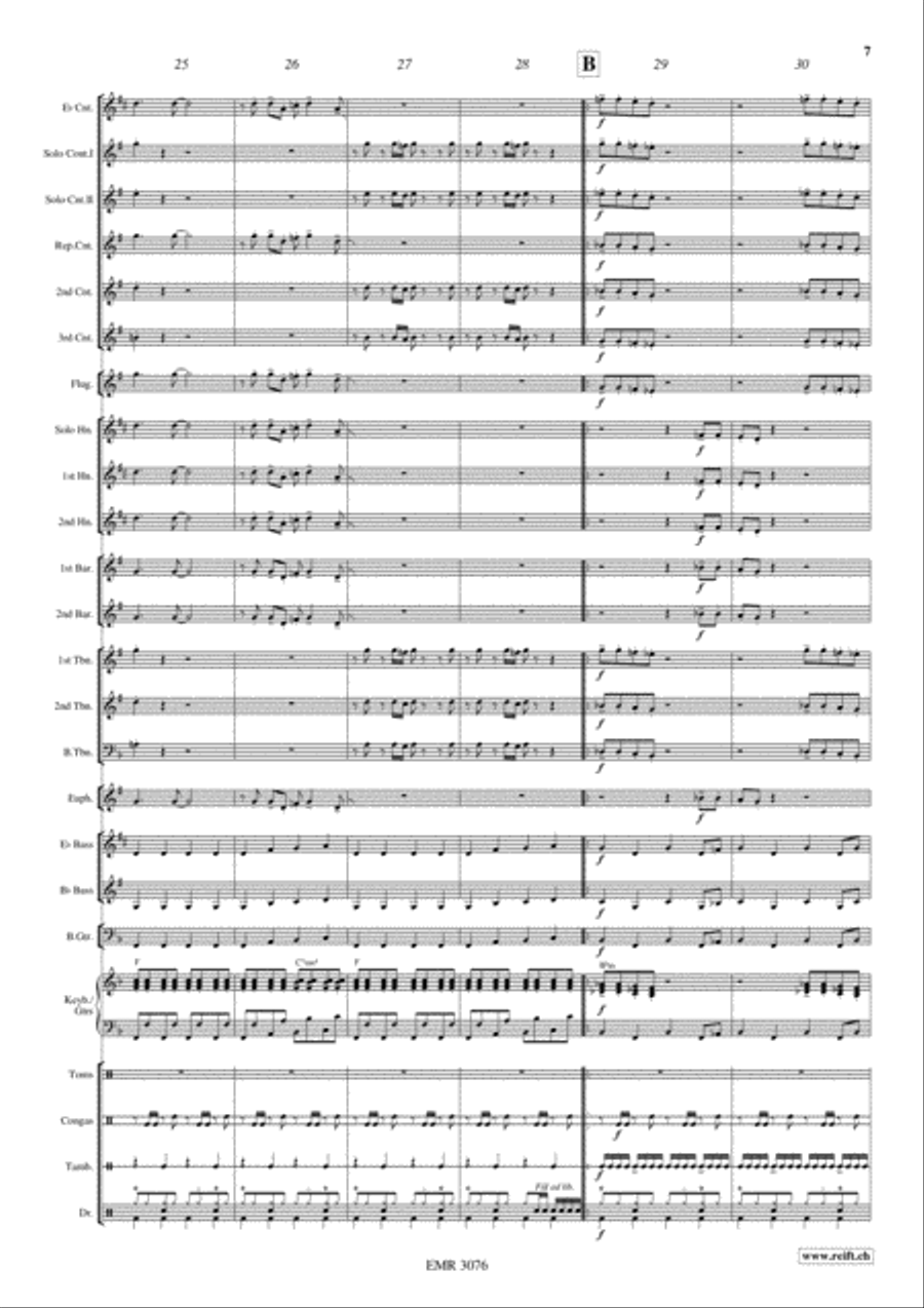 Disco Lady Brass Band scores gallery preview page 8