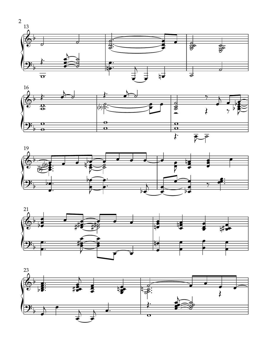 ALL THROUGH THE NIGHT (Ar Hyd Y Nos) jazz arrangement Piano Solo scores gallery preview page 3
