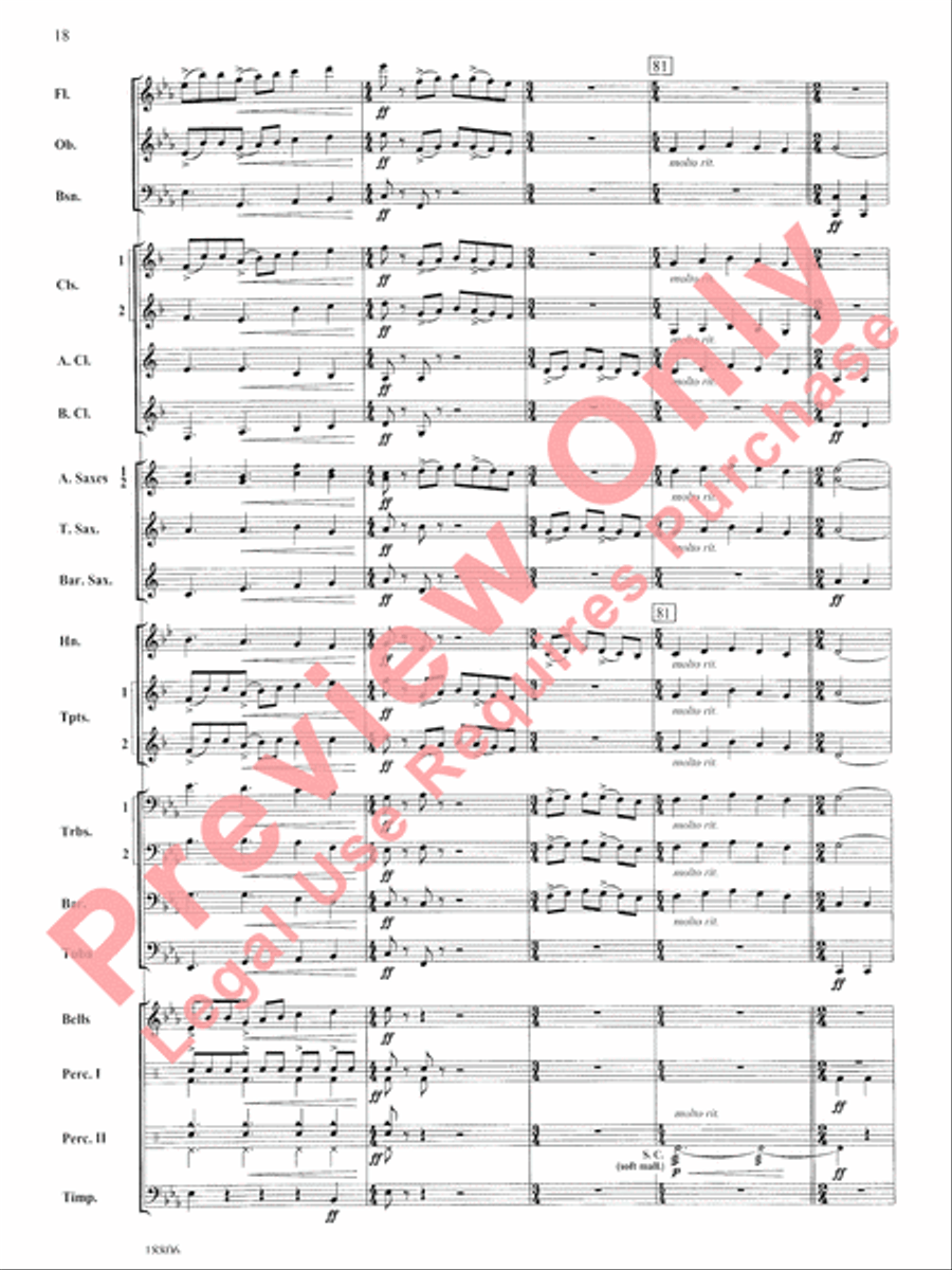 Quintology Concert Band scores gallery preview page 19