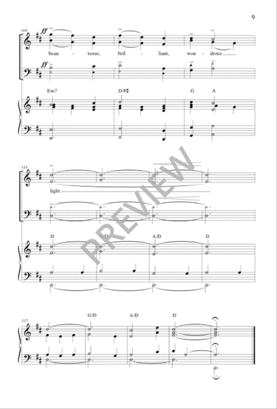 O Star of Beauty O Star of Beauty 4-Part scores gallery preview page 9