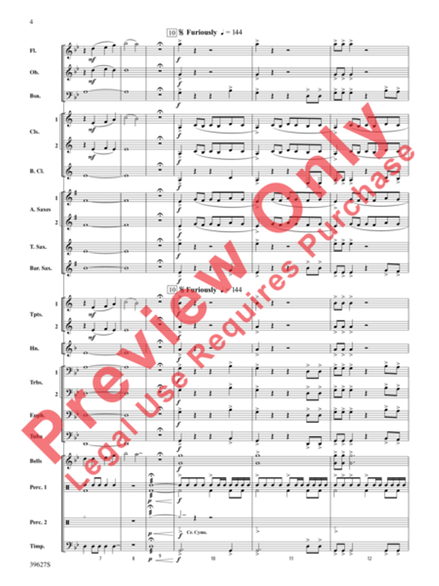 Flash Flood Concert Band scores gallery preview page 19