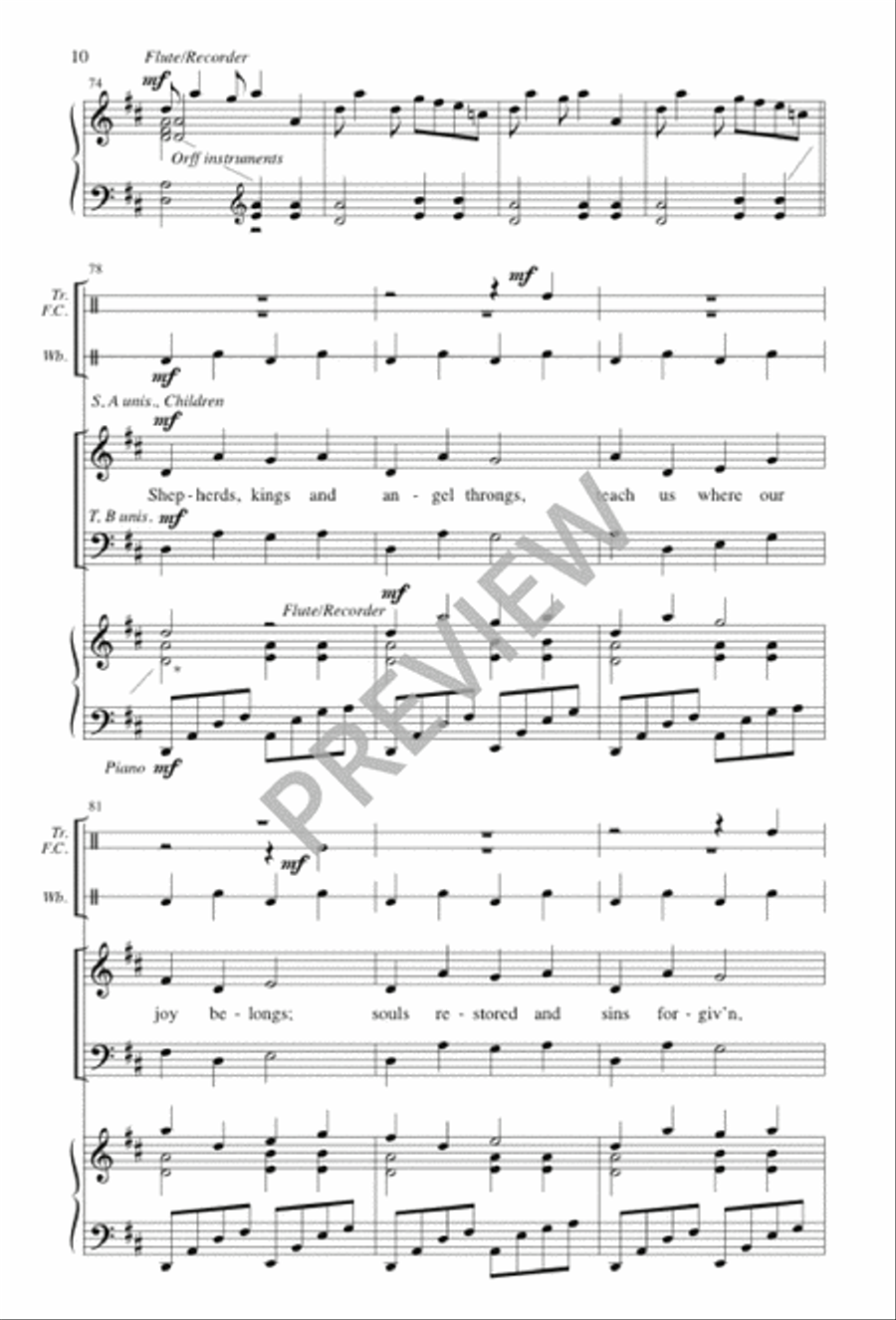 Donkey Plod and Mary Ride 4-Part scores gallery preview page 10