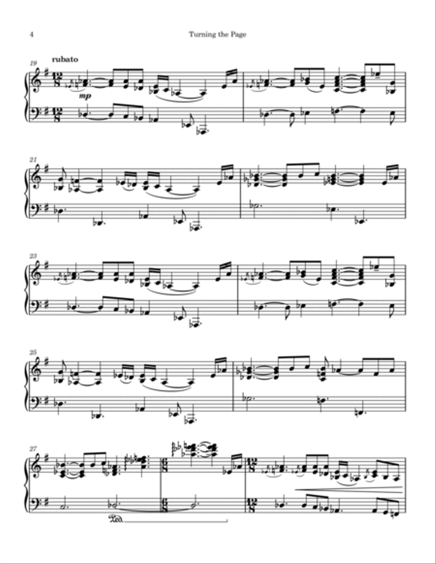 Turning the Page Turning the Page Piano Solo scores gallery preview page 4