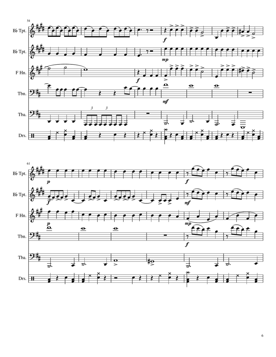 Radioactive Brass Quintet scores gallery preview page 6