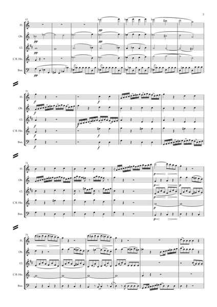 Beethoven: Wind Trio in C major Op.87 Mvt.I Allegro - wind quintet image number null