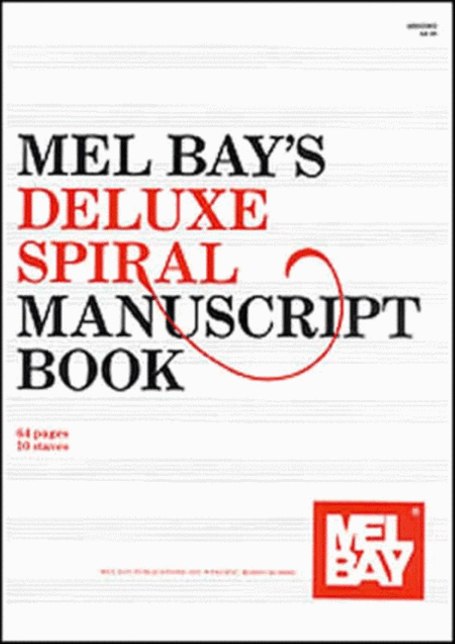 Deluxe Spiral Manuscript Book 64 Pages/10 Stave Staff Paper scores gallery preview page 1