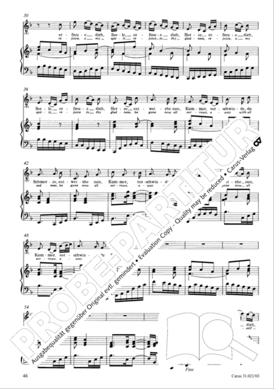 Lord my God, my heart and soul were sore distressed (Ich hatte viel Bekummernis) STB scores gallery preview page 47