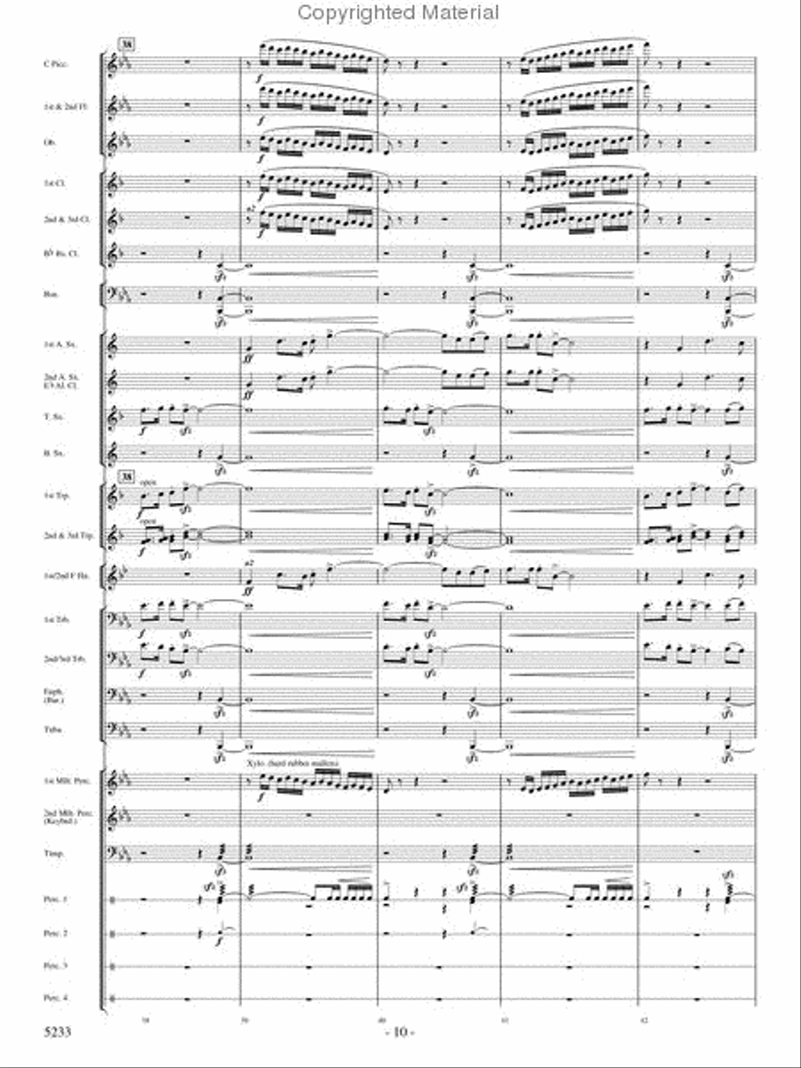 Upon These Wings Concert Band scores gallery preview page 9