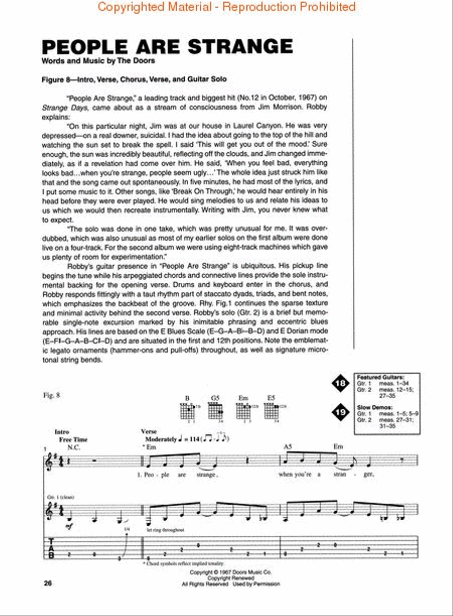 The Doors The Doors Electric Guitar scores gallery preview page 4
