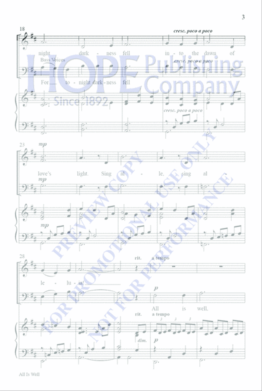 All Is Well 2-Part scores gallery preview page 3