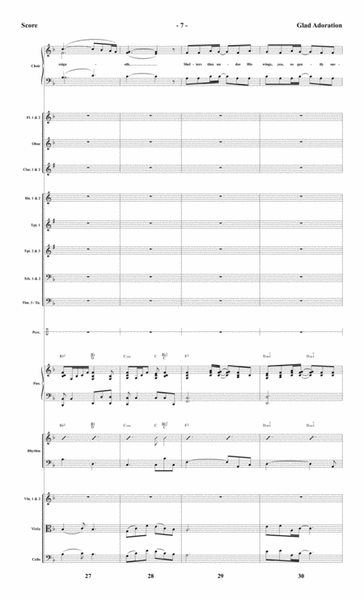 Glad Adoration - Orchestral Score and Parts