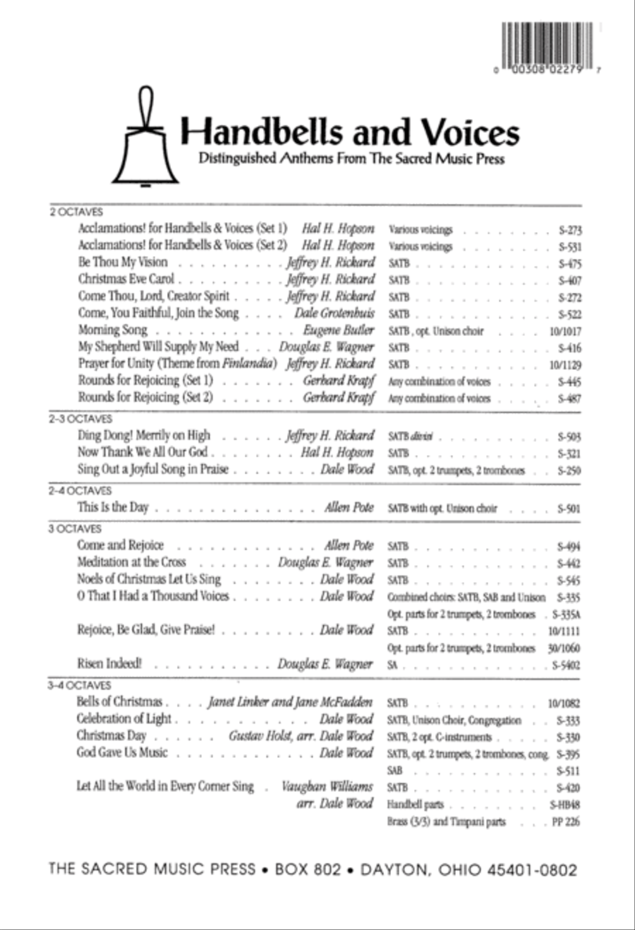 Prayer for Unity 4-Part scores gallery preview page 8