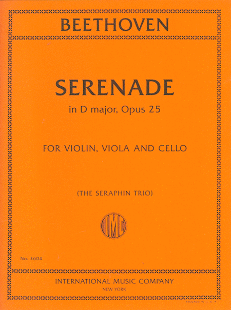 Serenade in D Major, Opus 25