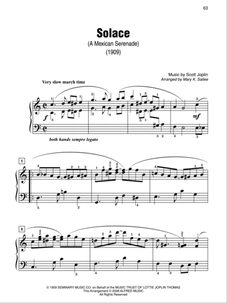 Simply Joplin Easy Piano scores gallery preview page 5