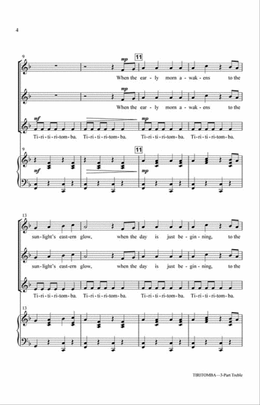 Tiritomba 3-Part scores gallery preview page 3