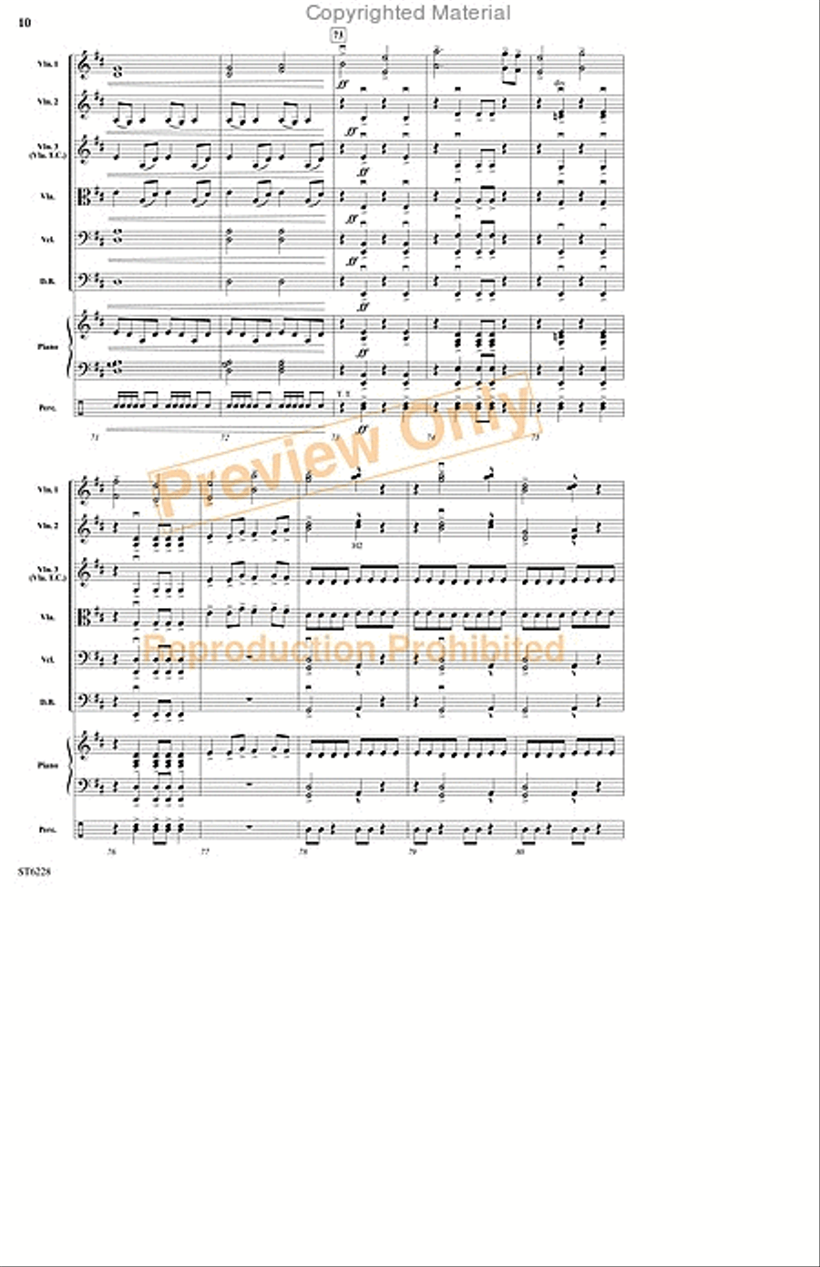 Hunting the Wild Beast String Orchestra scores gallery preview page 9