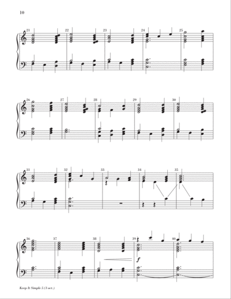 Keep It Simple 5 (Christmas Sacred and Secular) 3-Octaves scores gallery preview page 13