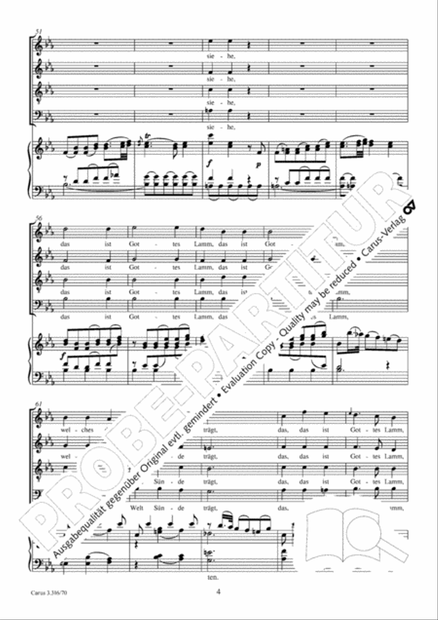 See now, this is God's own Lamb 4-Part scores gallery preview page 5