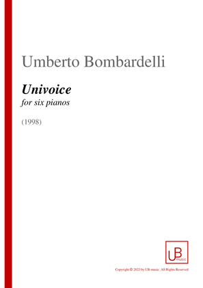 UNIVOICE for six pianos - Score Only
