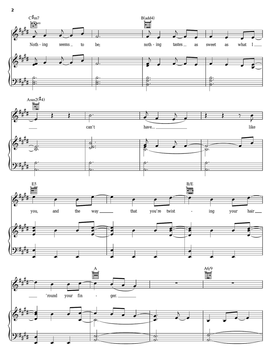 For You I Will (Confidence) Piano, Vocal, Guitar scores gallery preview page 2