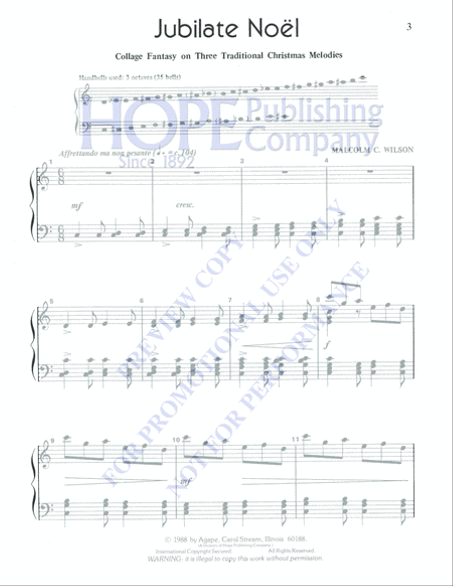 Jubilate Noel 3-Octaves scores gallery preview page 3