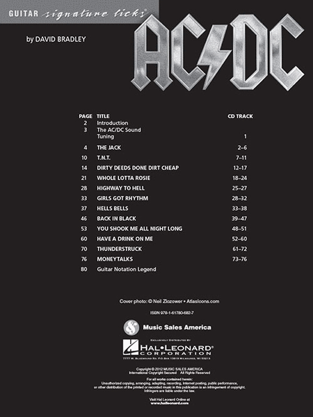 AC/DC - Guitar Signature Licks image number null