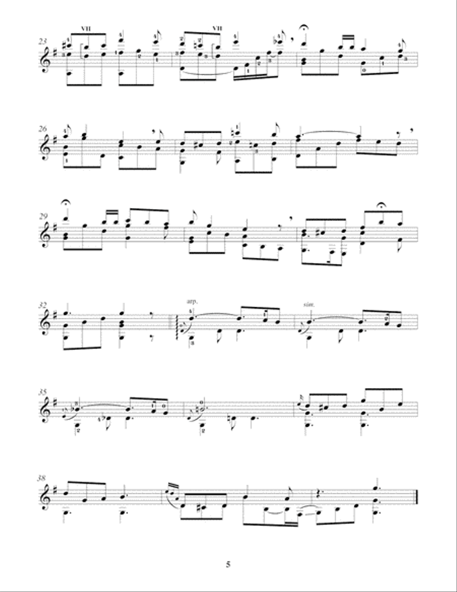 Stephen Foster For Classic Guitar Classical Guitar scores gallery preview page 6