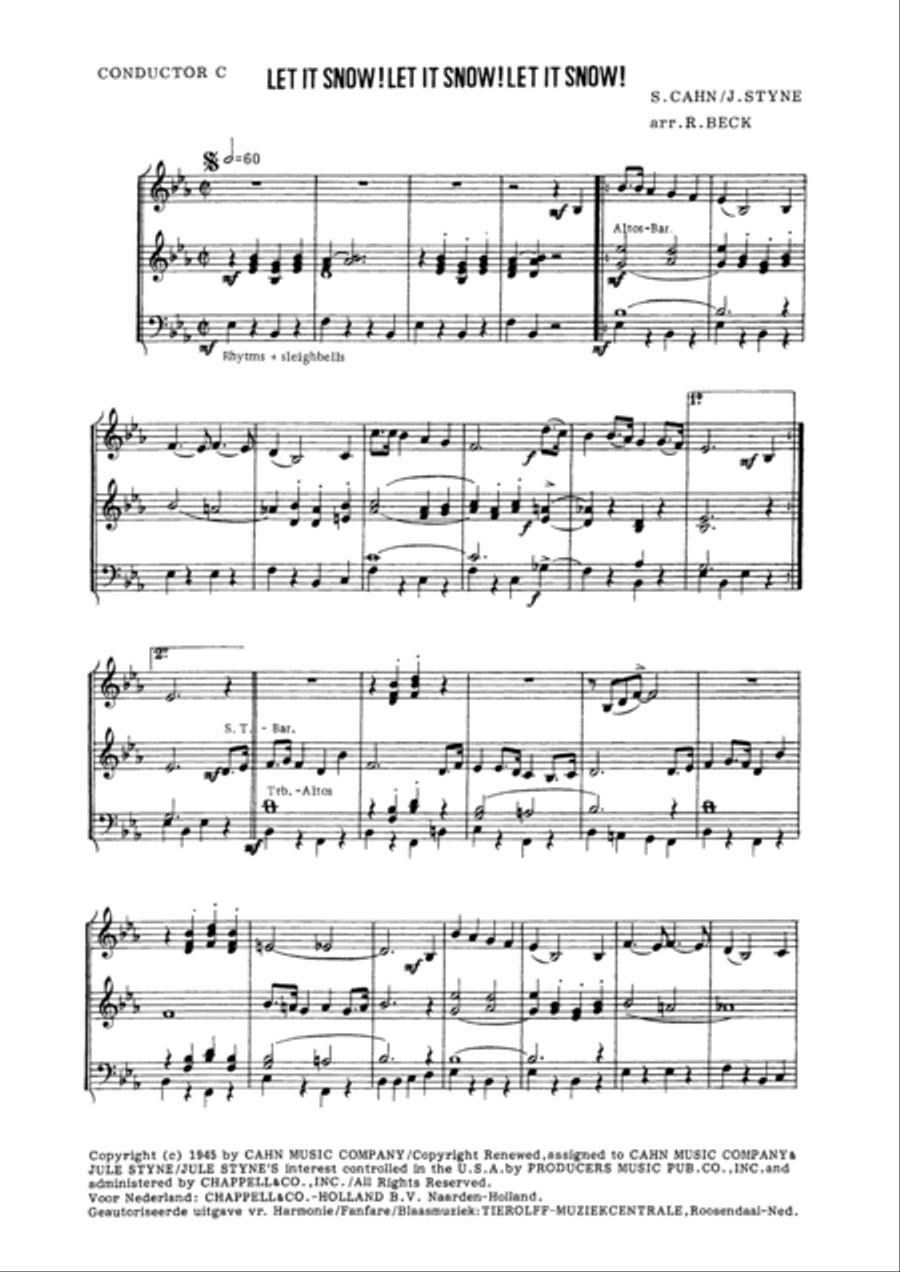 Let It Snow! Let It Snow! Let It Snow! Fanfare Band scores gallery preview page 3
