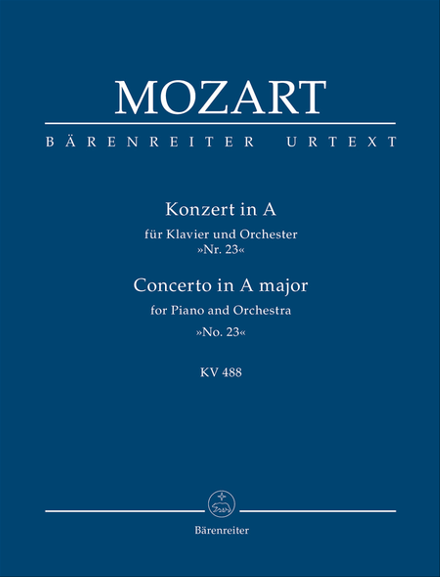 Concerto A major, KV 488 Orchestra scores gallery preview page 1