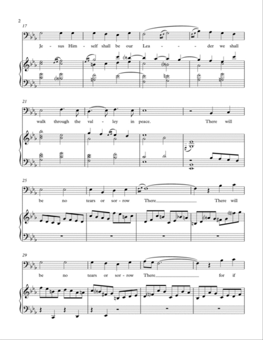 We Shall Walk Through the Valley in Peace We Shall Walk Through the Valley in Peace Voice Solo scores gallery preview page 3