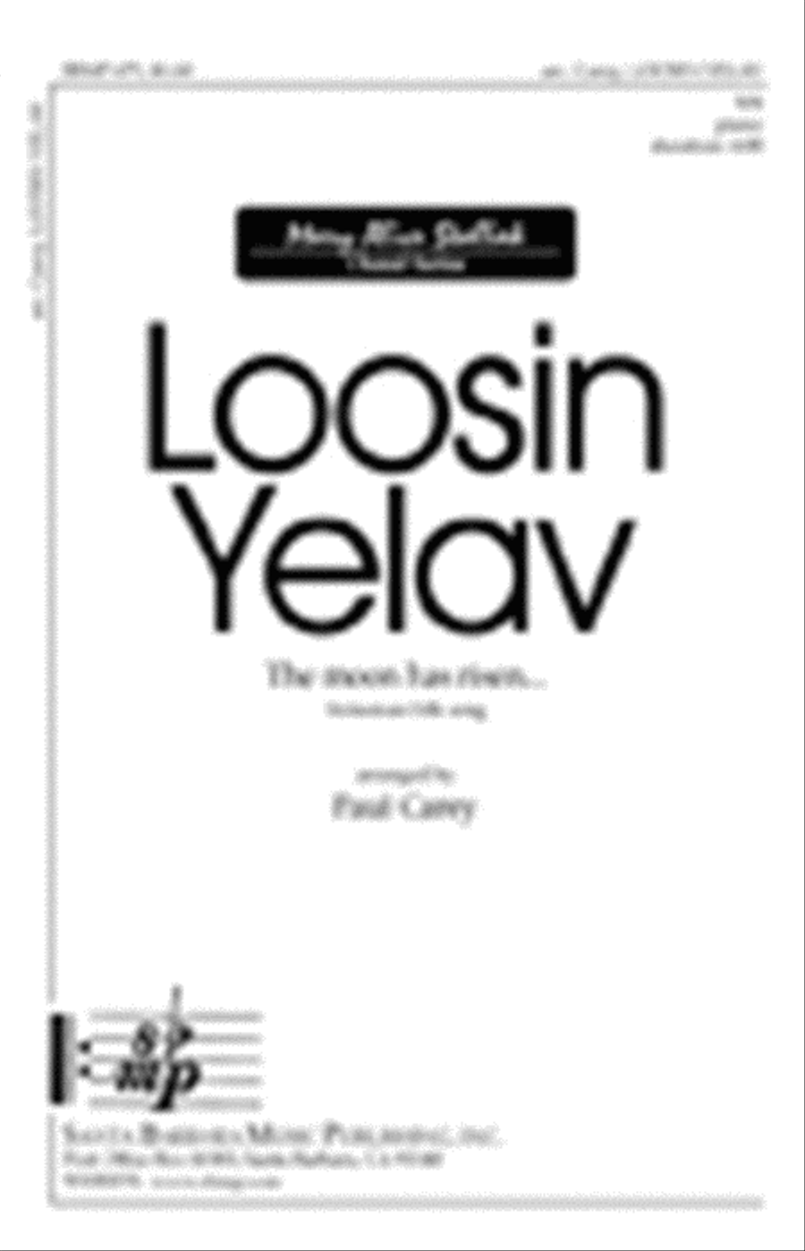 Loosin Yelav - SA Octavo Loosin Yelav - SA Octavo SA scores gallery preview page 1