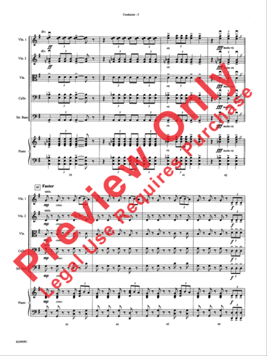 Star Wars (Main Theme) String Orchestra scores gallery preview page 19