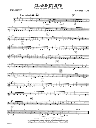 Clarinet Jive: 1st B-flat Clarinet