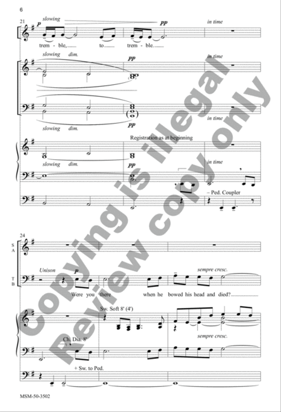 Were You There? 4-Part scores gallery preview page 6