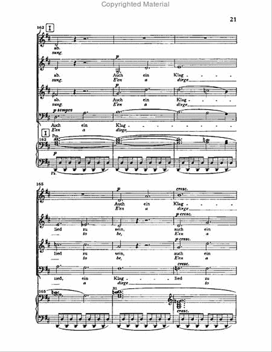 Nanie, Op.82 Choir scores gallery preview page 20