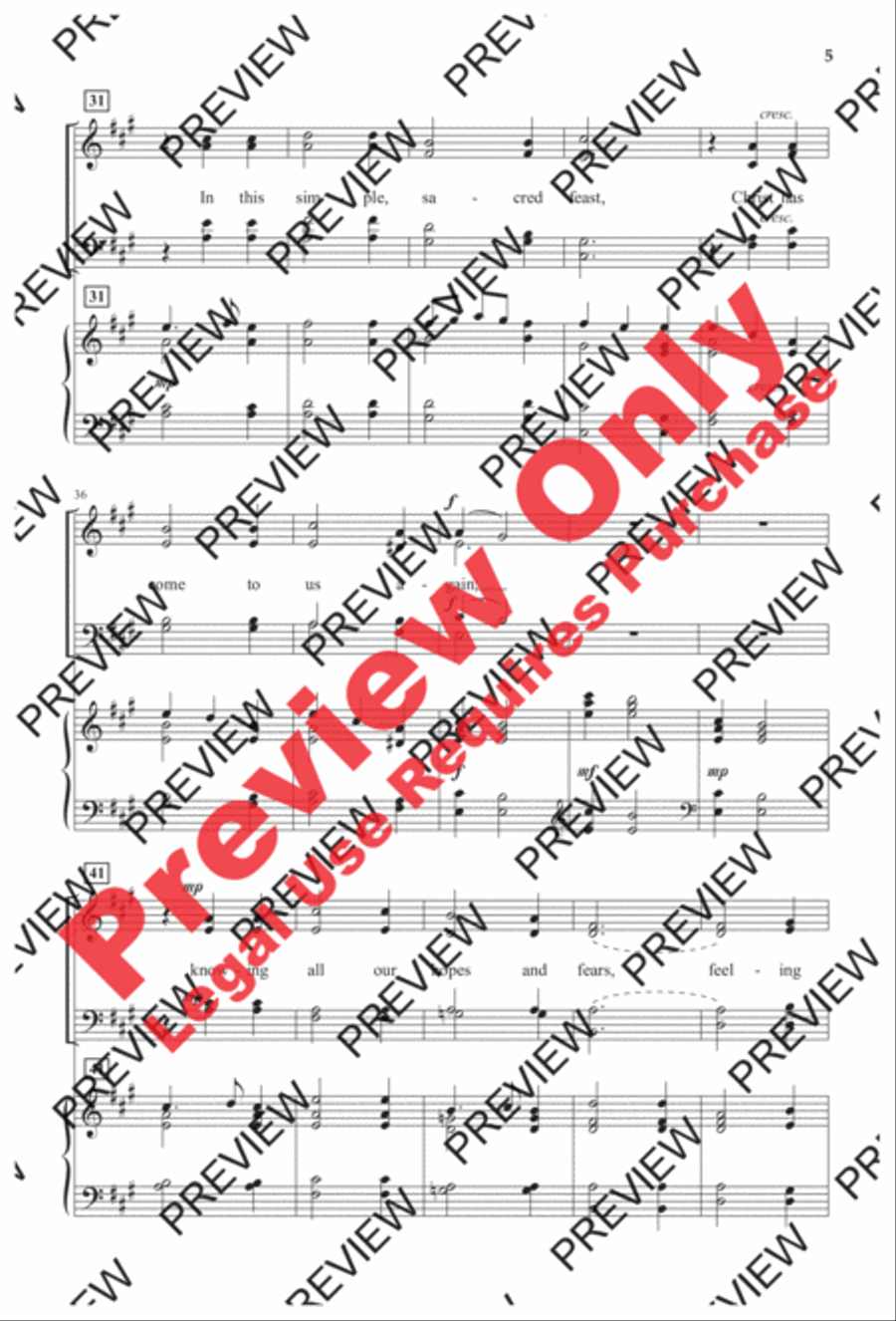 With This Bread, with This Wine 4-Part scores gallery preview page 4