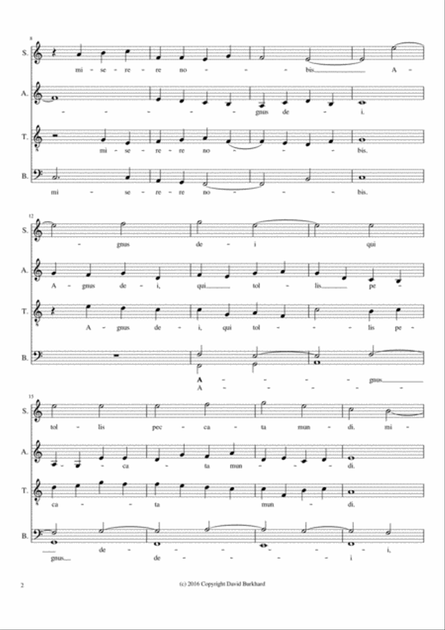 Agnus Dei (SSAATTBB) SSAATTBB scores gallery preview page 2
