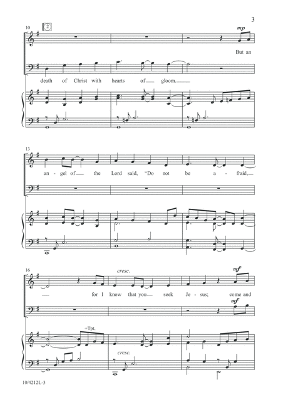 The Tomb Stands Open Wide 3-Part scores gallery preview page 3