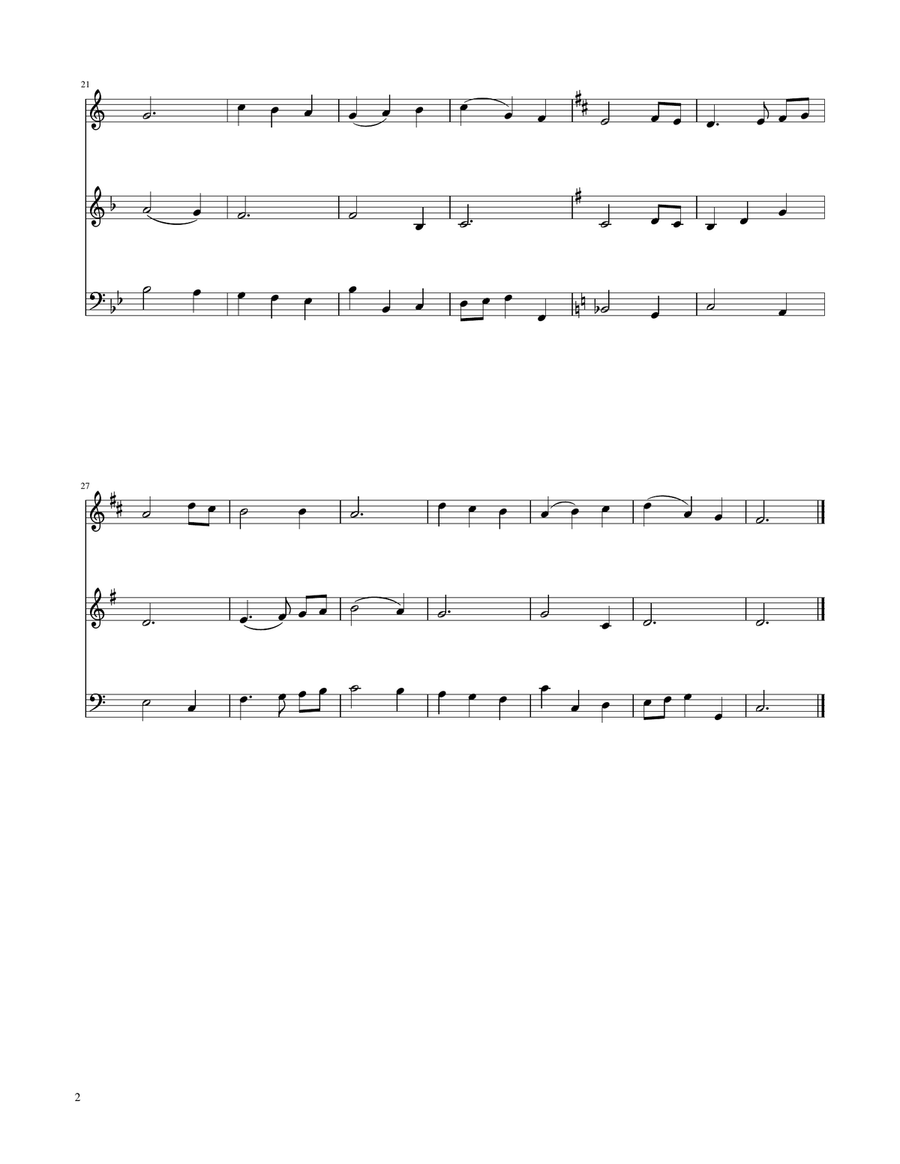 The First Noel - Brass Trio Brass Trio scores gallery preview page 2