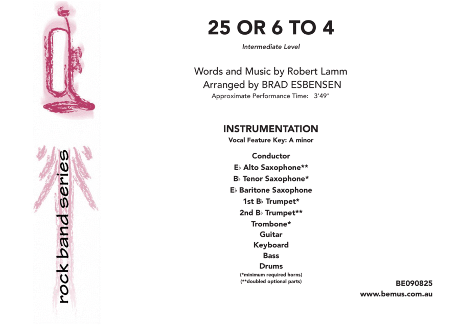 25 Or 6 To 4 Tenor Saxophone scores gallery preview page 1