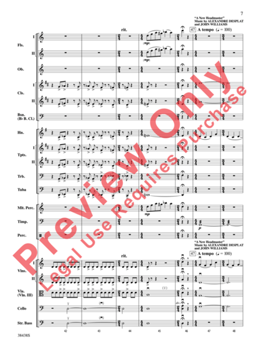 Harry Potter and the Deathly Hallows, Part 2, Selections from Full Orchestra scores gallery preview page 8