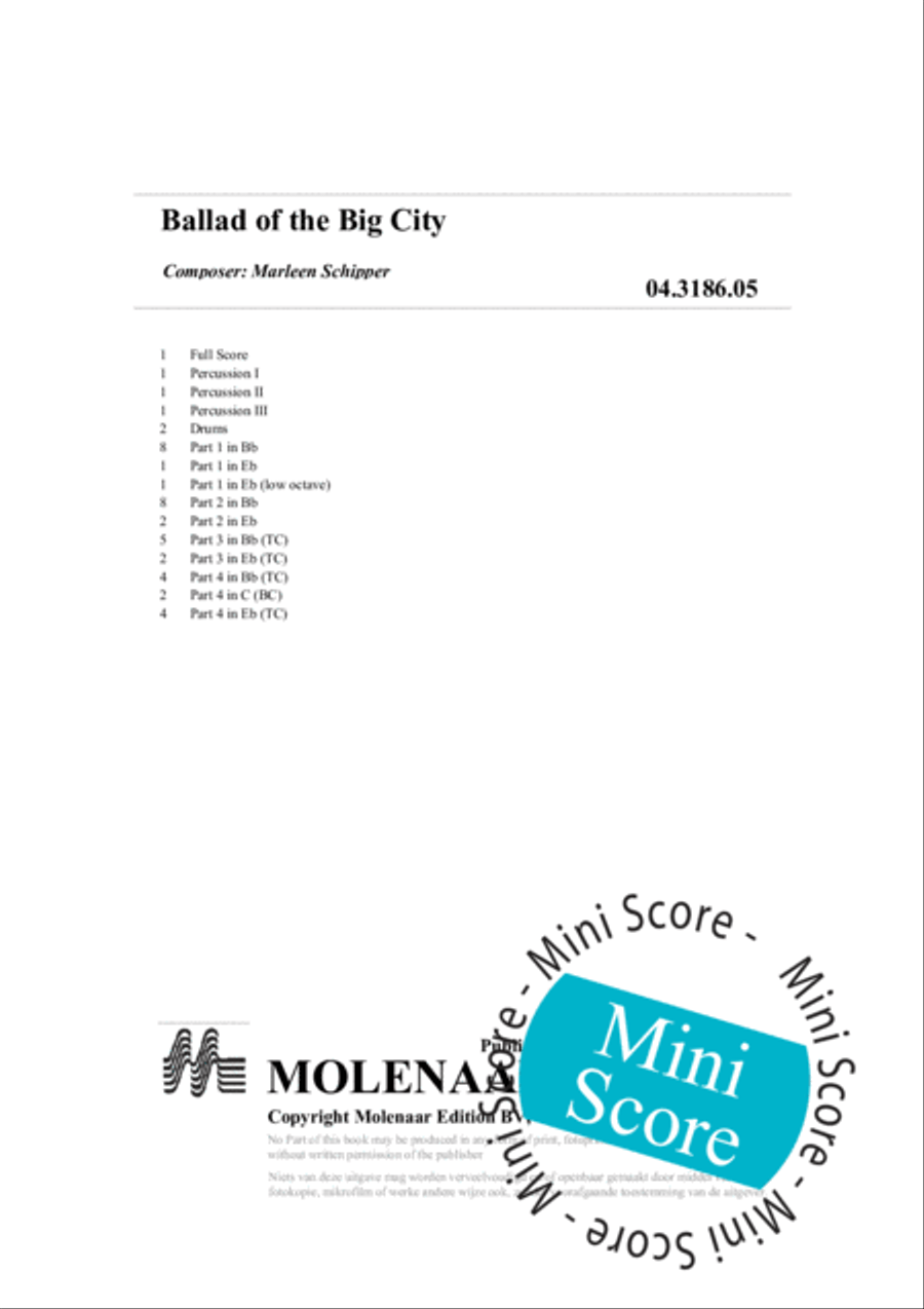 Ballad of the Big City Brass Band scores gallery preview page 4