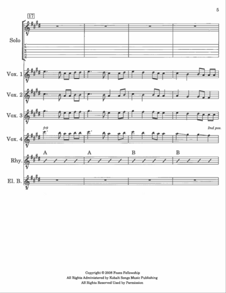 White Winter Hymnal Guitar Ensemble scores gallery preview page 6