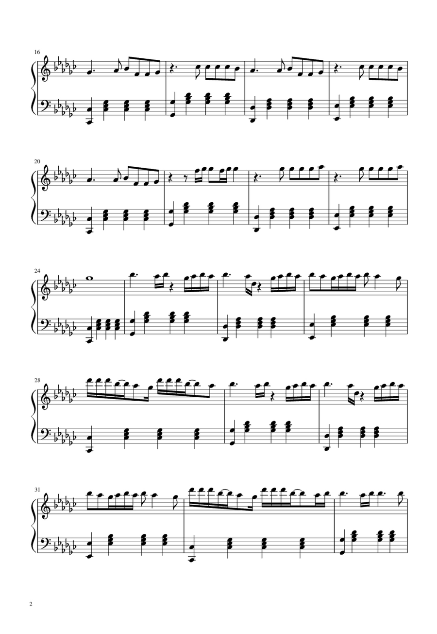 Feel The Light Easy Piano scores gallery preview page 2
