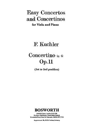 Book cover for Concertino in G, Op. 11